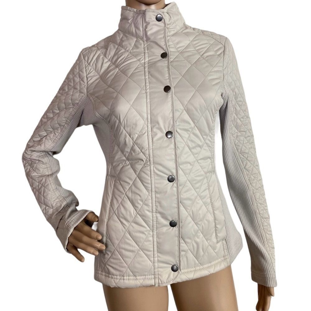Merona S/P beige quilted jacket